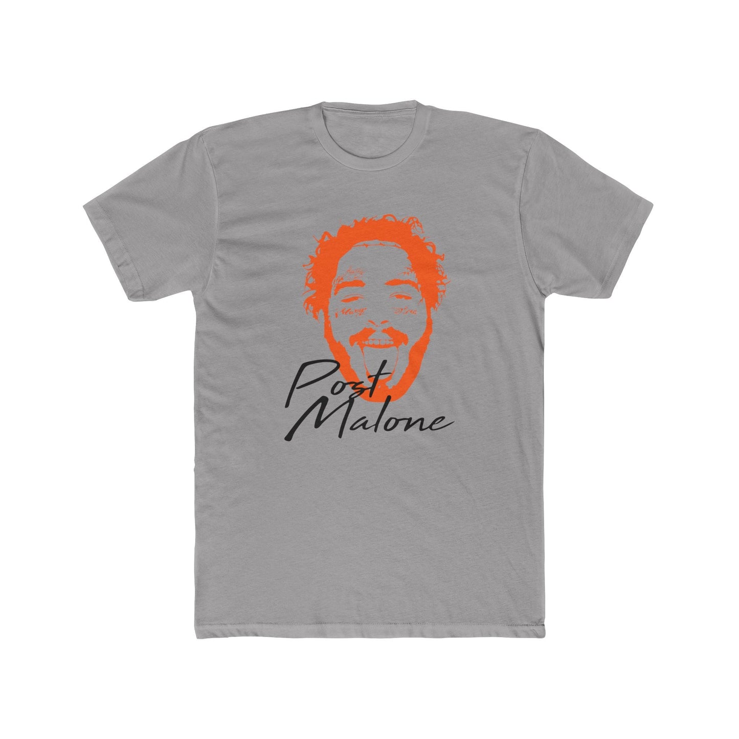 Unisex Cotton Tee – Post Malone Name Design with Picture Printify