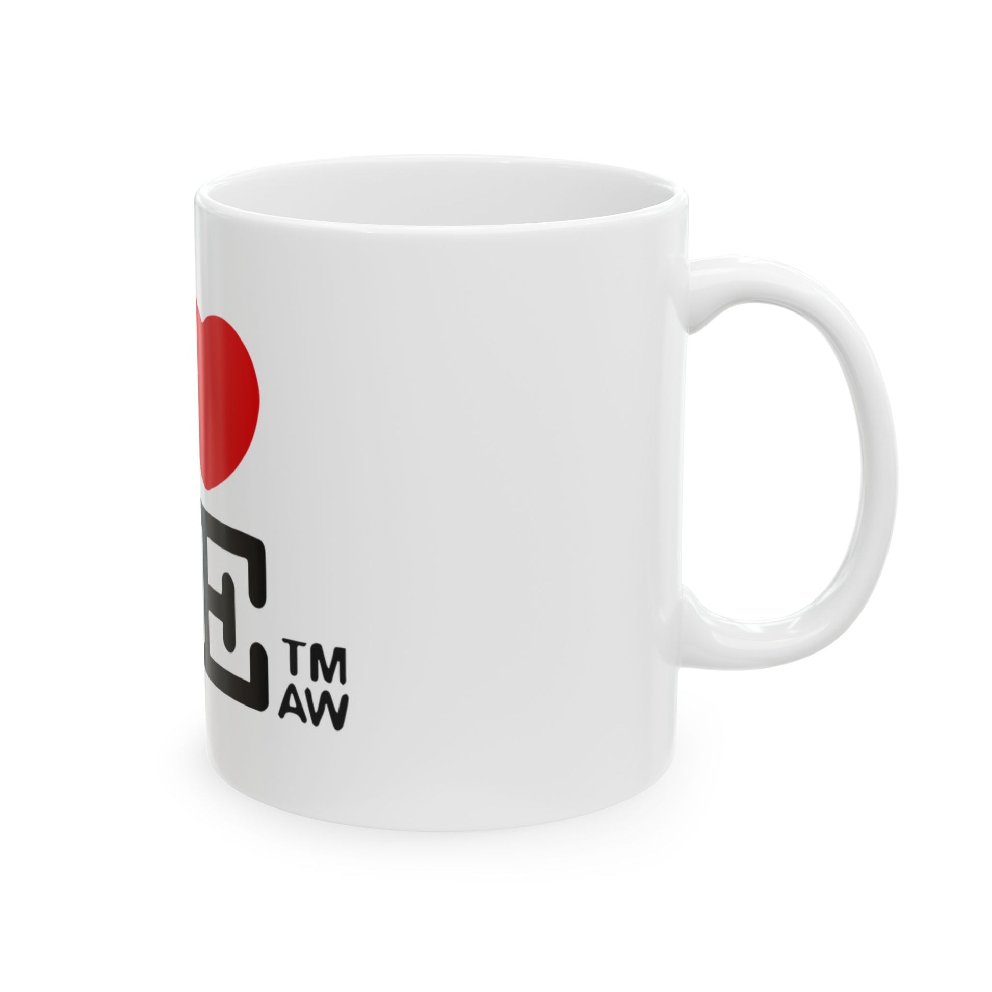Clean Block Ceramic Mug, (11oz, 15oz) - snazzymerch