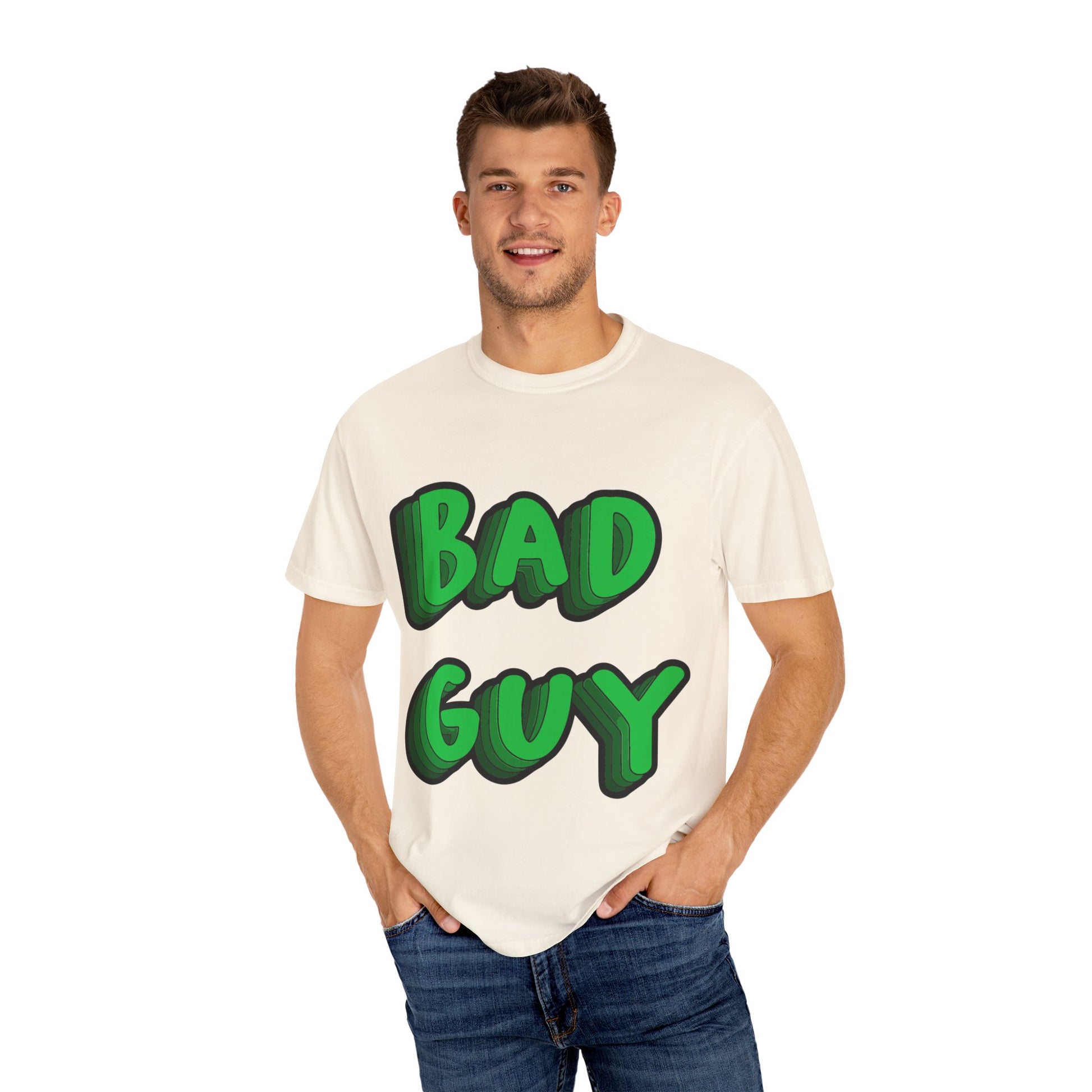 Billie Eilish Inspired Dyed T-shirt – Bold 3D Bad Mood Edition Printify