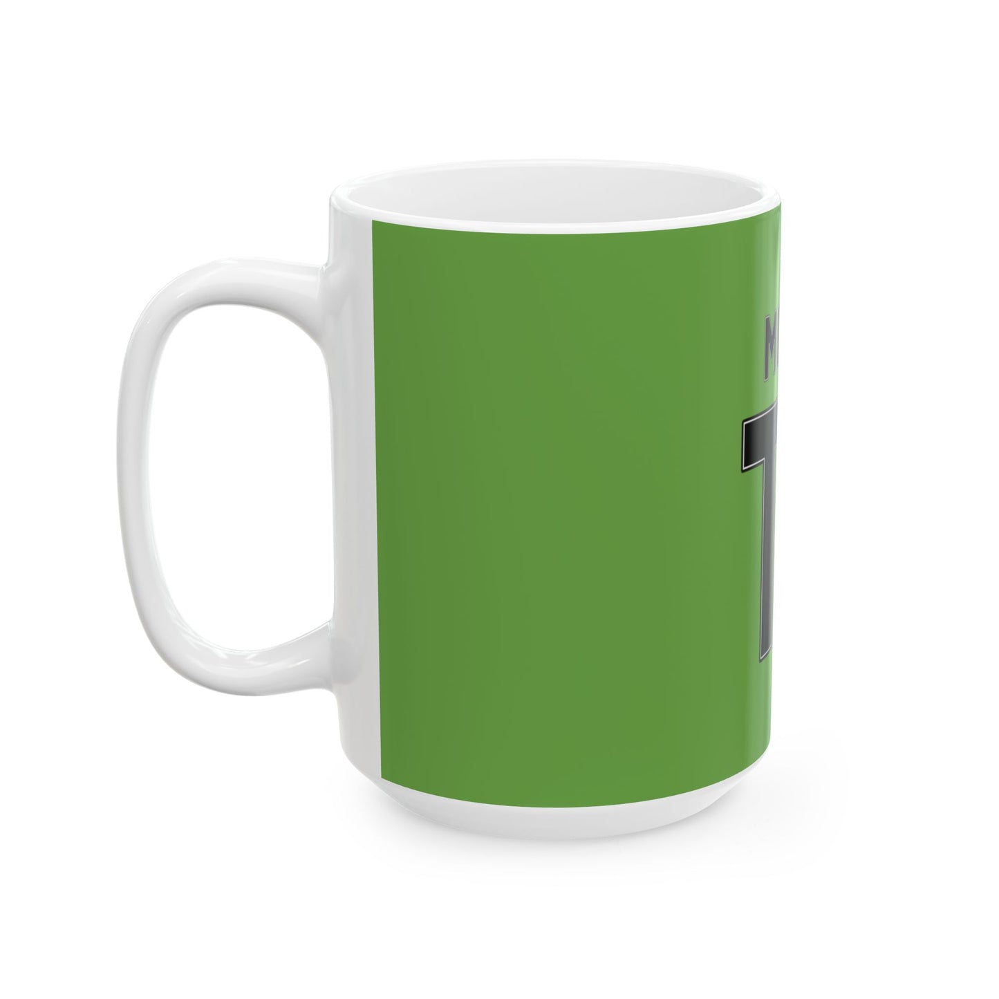 Minimal Bold Number Ceramic Mug, (11oz, 15oz) - snazzymerch