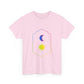 Gradient Moon and Star Emblem Unisex Cotton Tee Printify