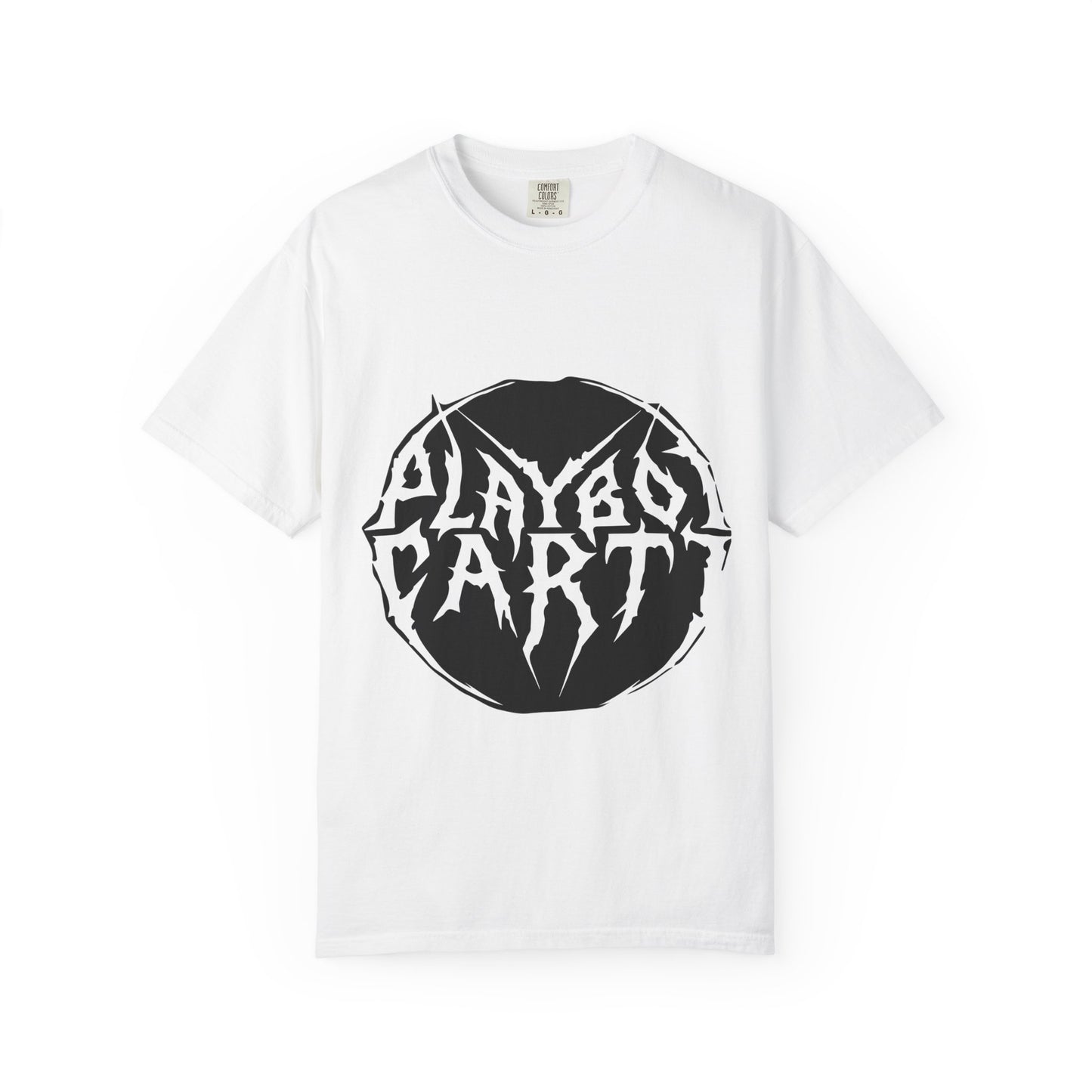 Gothic Circle White Logo - snazzymerch