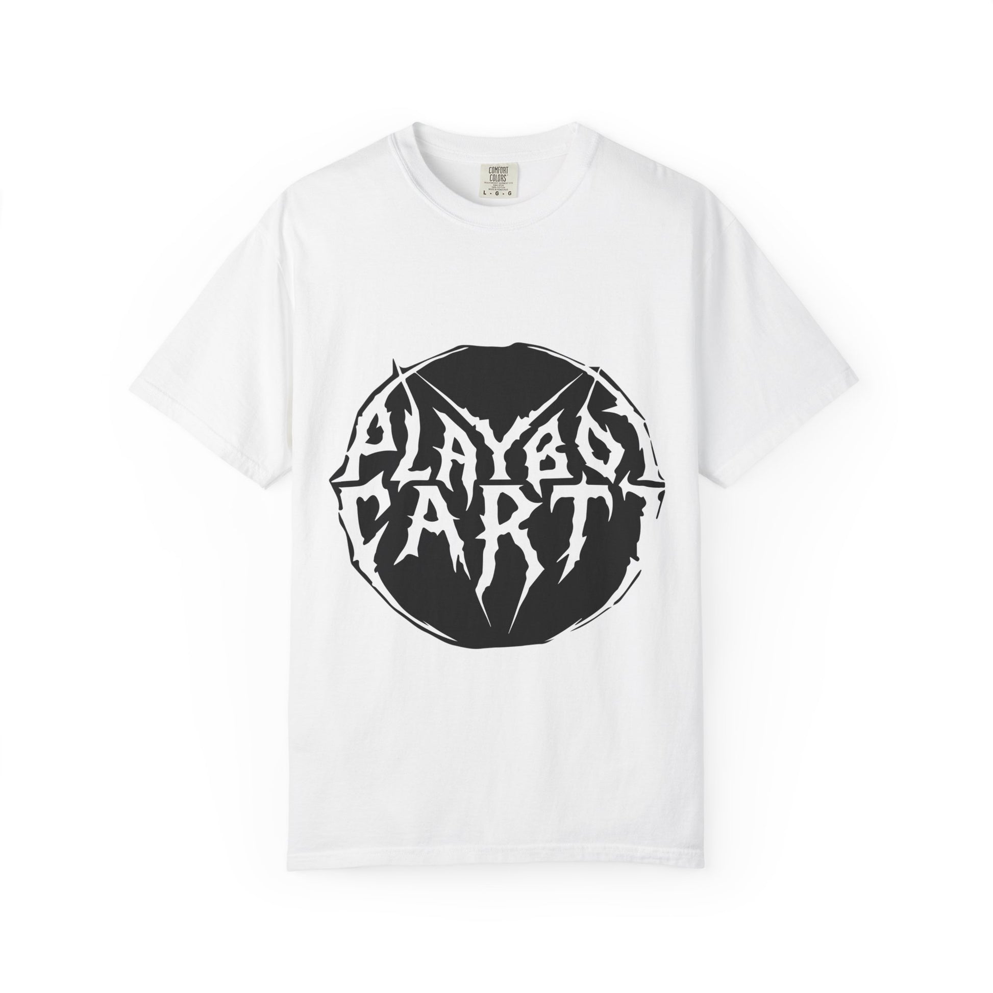 Gothic Circle White Logo - snazzymerch