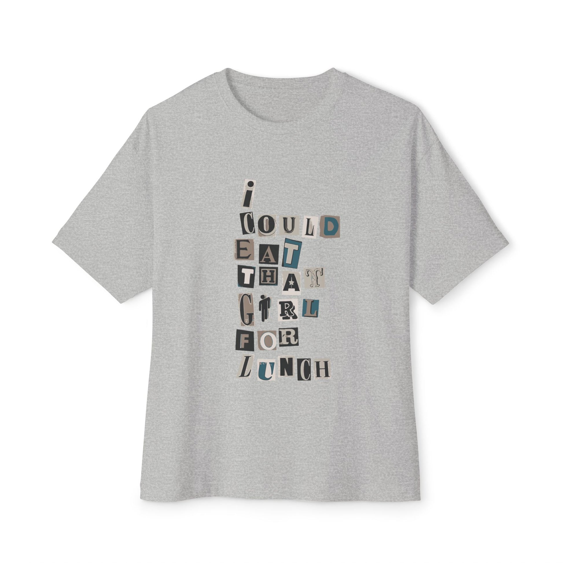 Billie Eilish Inspired Oversized T-Shirt – Mixed Message Collage Edition Printify