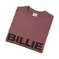 Billie Eilish Inspired Dyed T-shirt – Stacked Glow Text Edition Printify