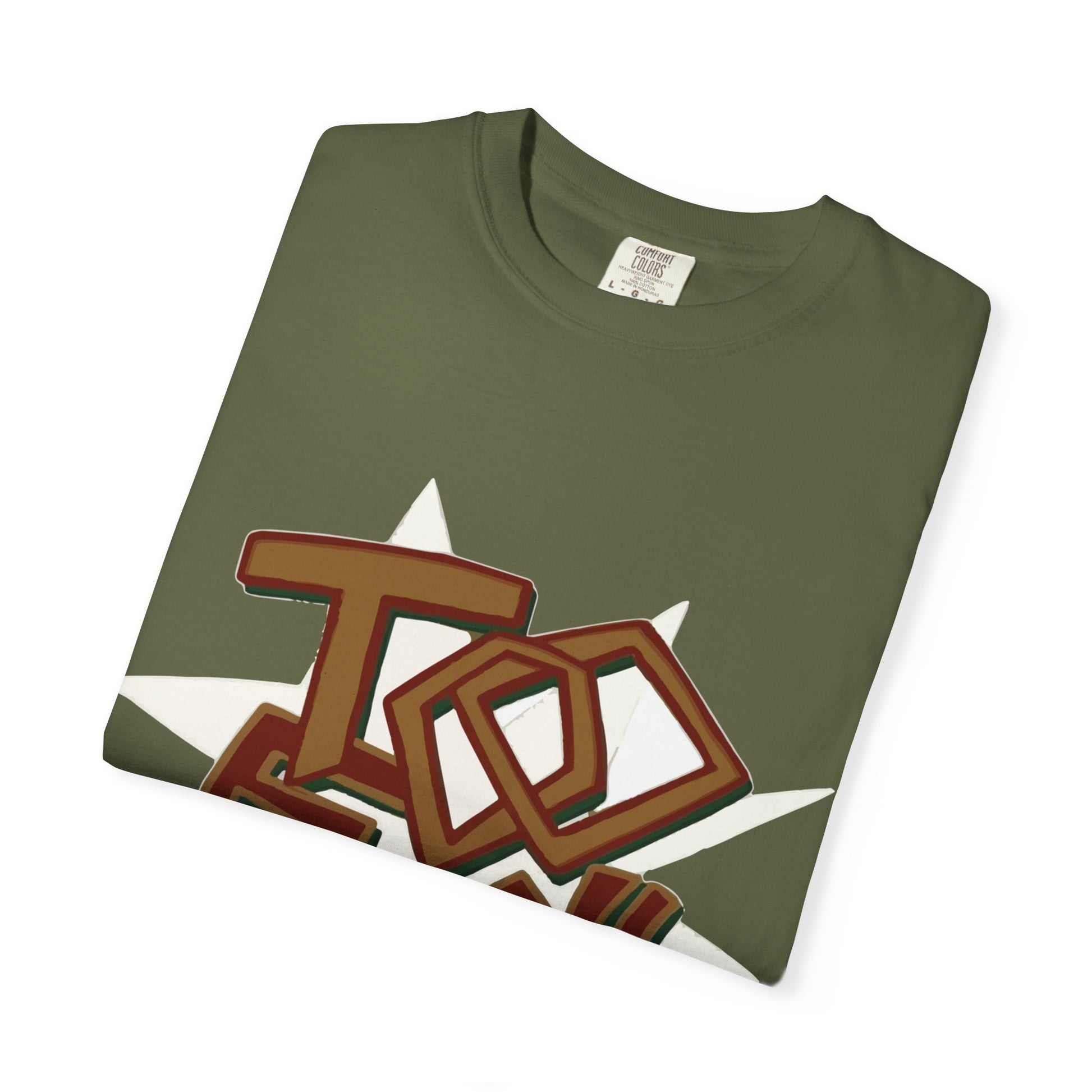 Geometric Lettering Unisex Garment-Dyed T-shirt - snazzymerch