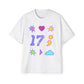 Symbols of 17 Aesthetic Men's Heavy Oversized Tee - snazzymerch