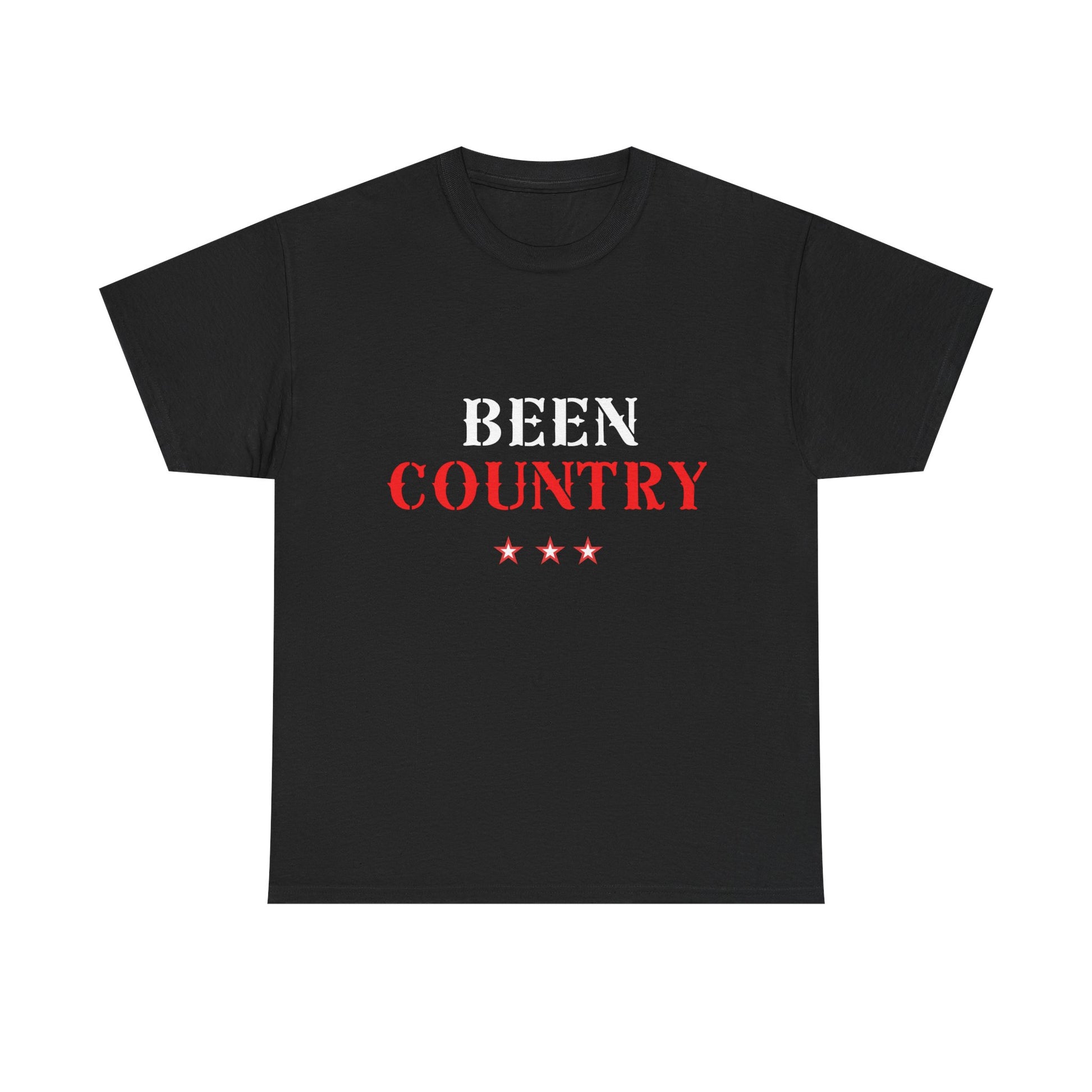 Red Country Western Star Unisex Heavy Cotton Tee - snazzymerch