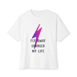 Power Surge Bolt Unisex Oversized Boxy tee Printify