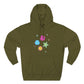 Color Pop Charm Patch Three-Panel Fleece Hoodie - snazzymerch
