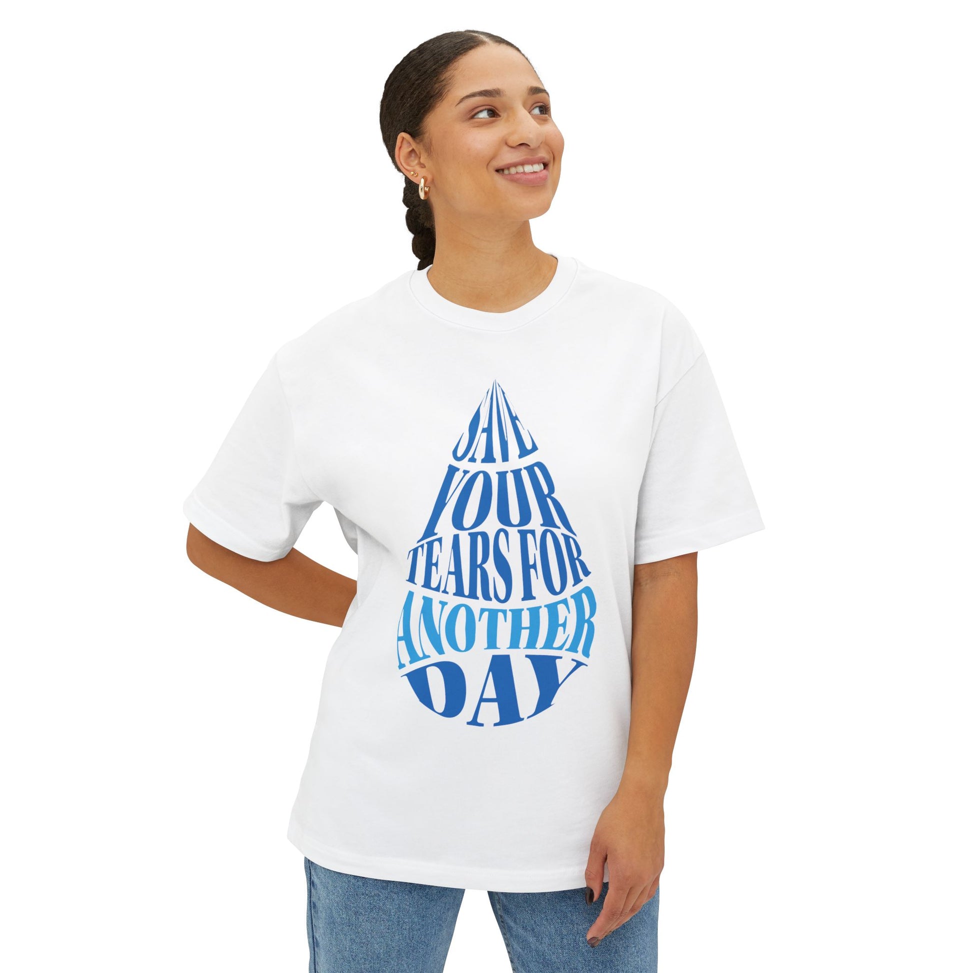 Tears of Tomorrow Unisex Oversized Boxy Tee - snazzymerch