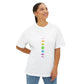 Rainbow Lunar Phases Unisex Oversized Boxy Tee Printify