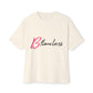 Bold Script “Be Flawless” Unisex Oversized Boxy Tee - snazzymerch