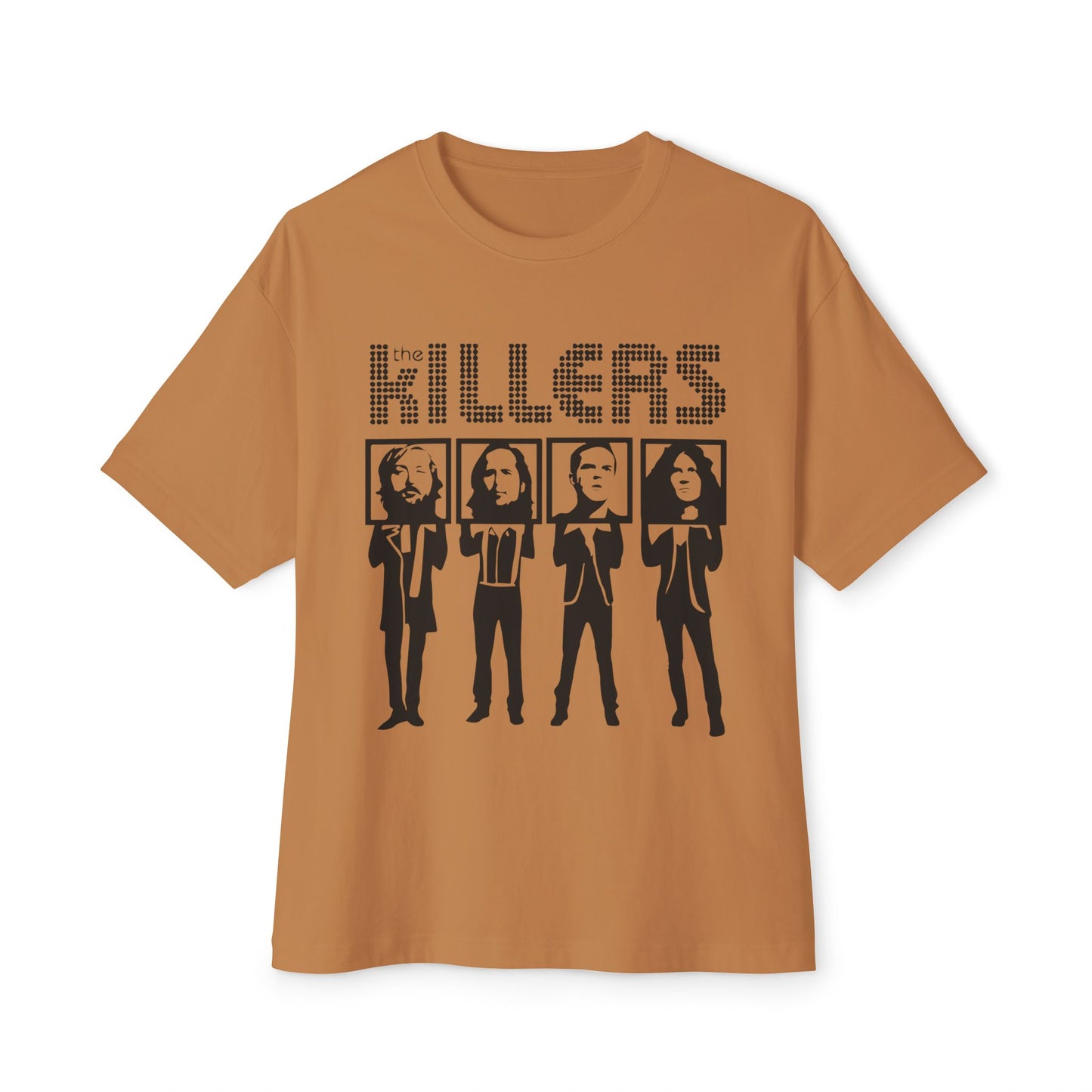 Retro Block Letter Unisex Oversized Boxy Tee - snazzymerch