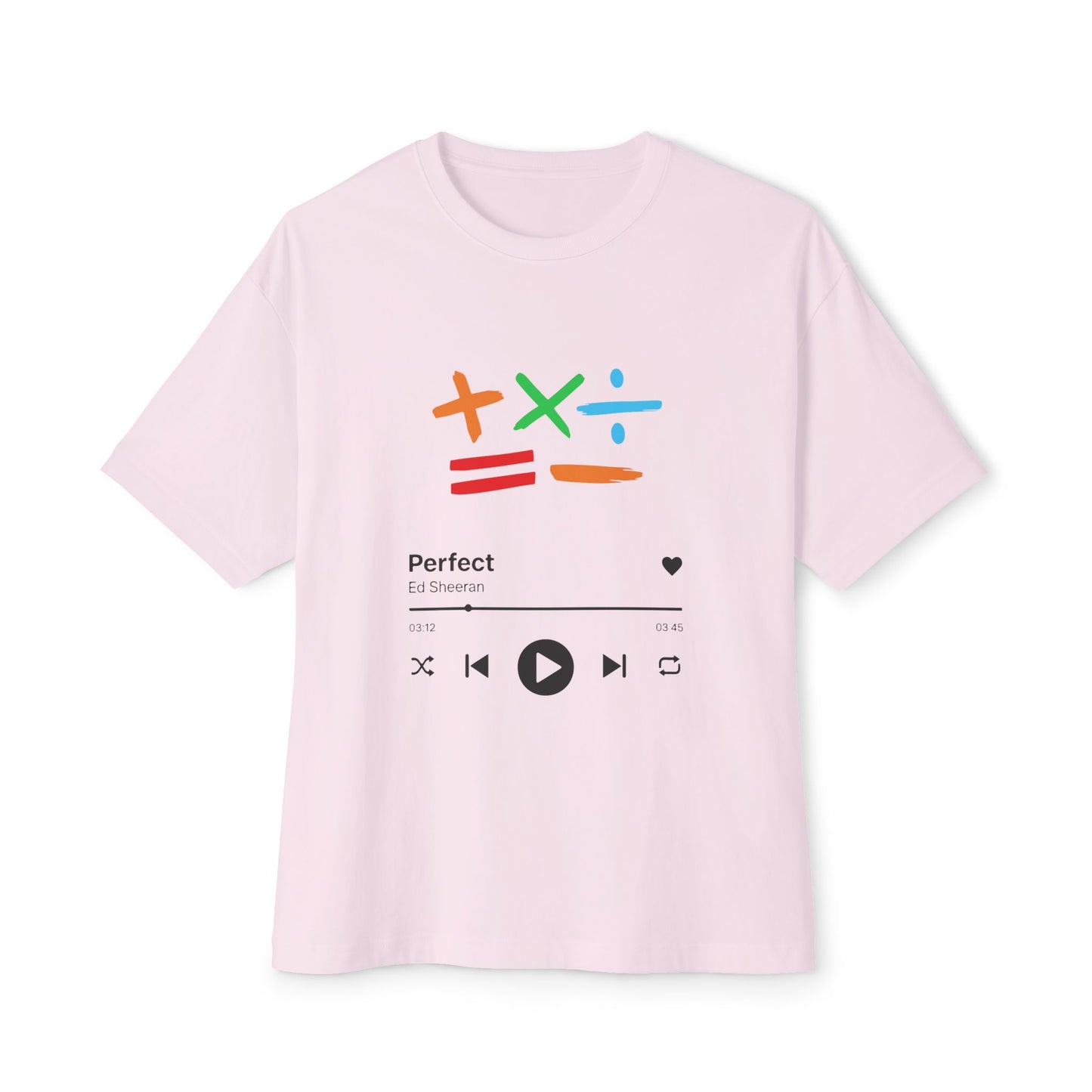 Oversized boxy tee | Ed sheeran music edition