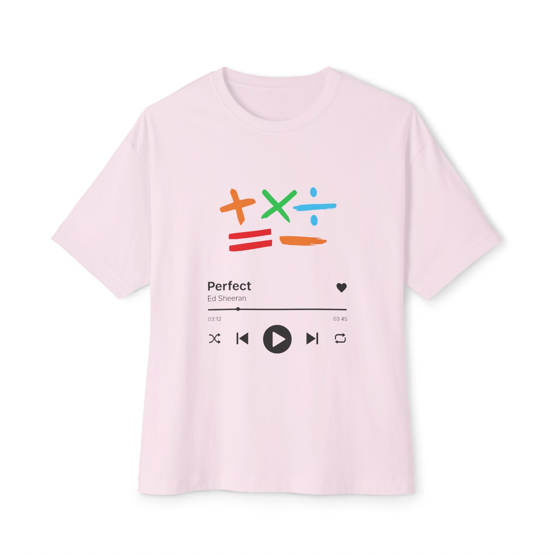 Oversized boxy tee | Ed sheeran music edition