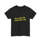Open Vibes Yellow Script Unisex Heavy cotton Tee Printify