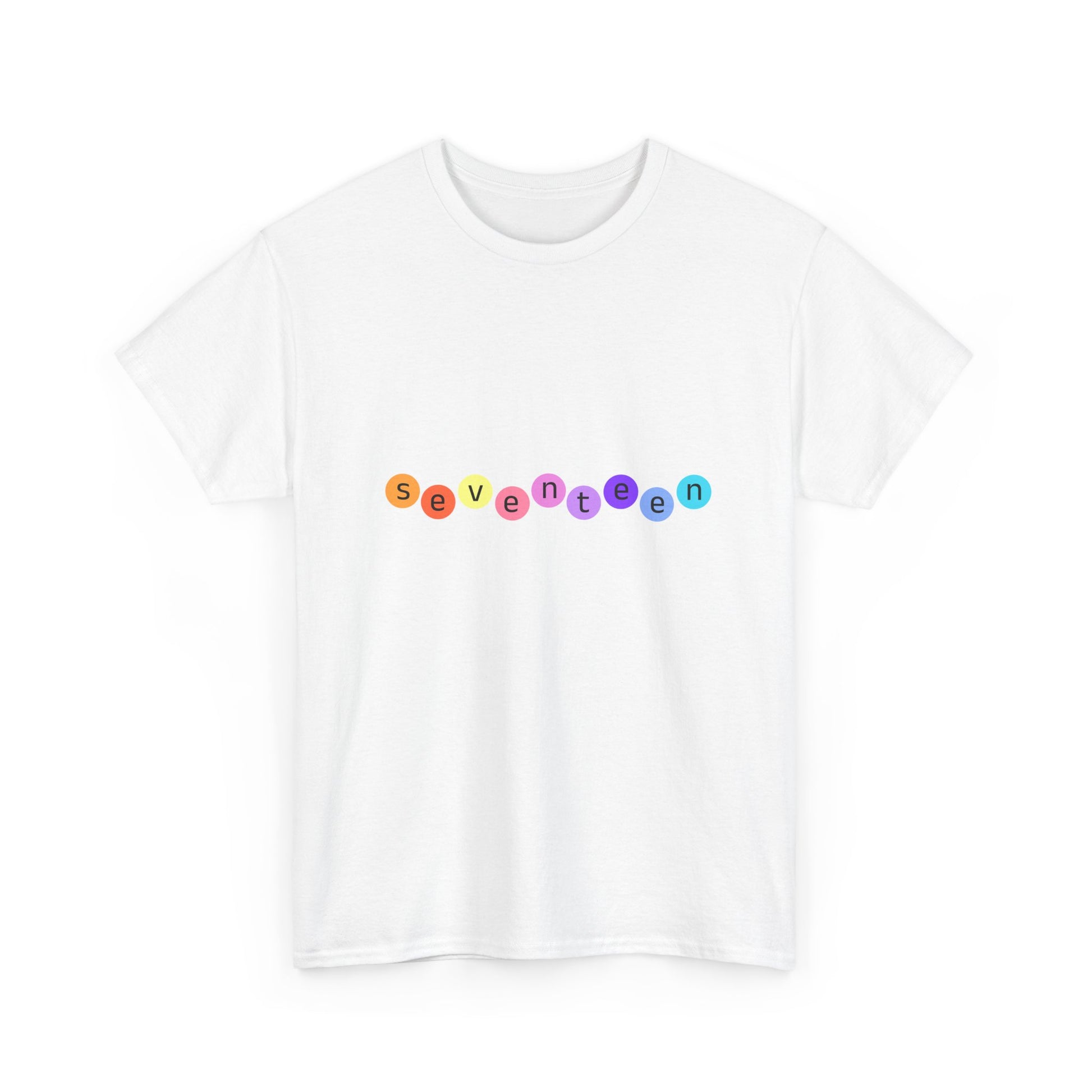 Color Pop Seventeen Unisex Heavy Cotton Tee - snazzymerch