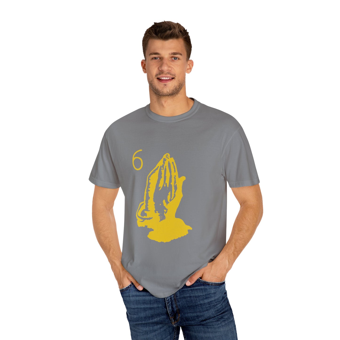 6 God Prayer Hands Dyed Tshirt Printify