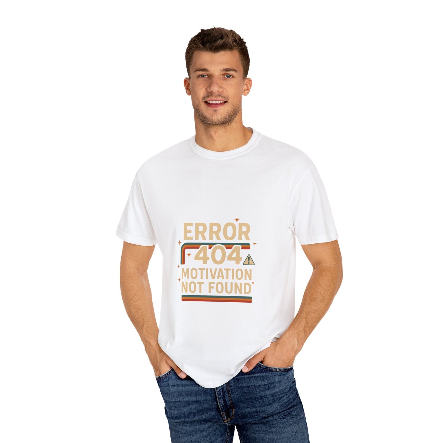 Unisex Garment-Dyed T-shirt – Snazzy Error 404 Edition Printify