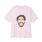 Minimalist Tongue Out Cartoon Face Unisex Oversized Boxy Tee Printify