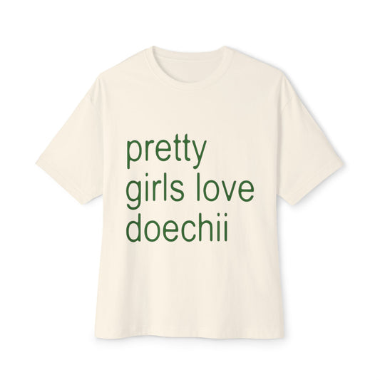 Green Text Statement Unisex Oversized Boxy Tee - snazzymerch