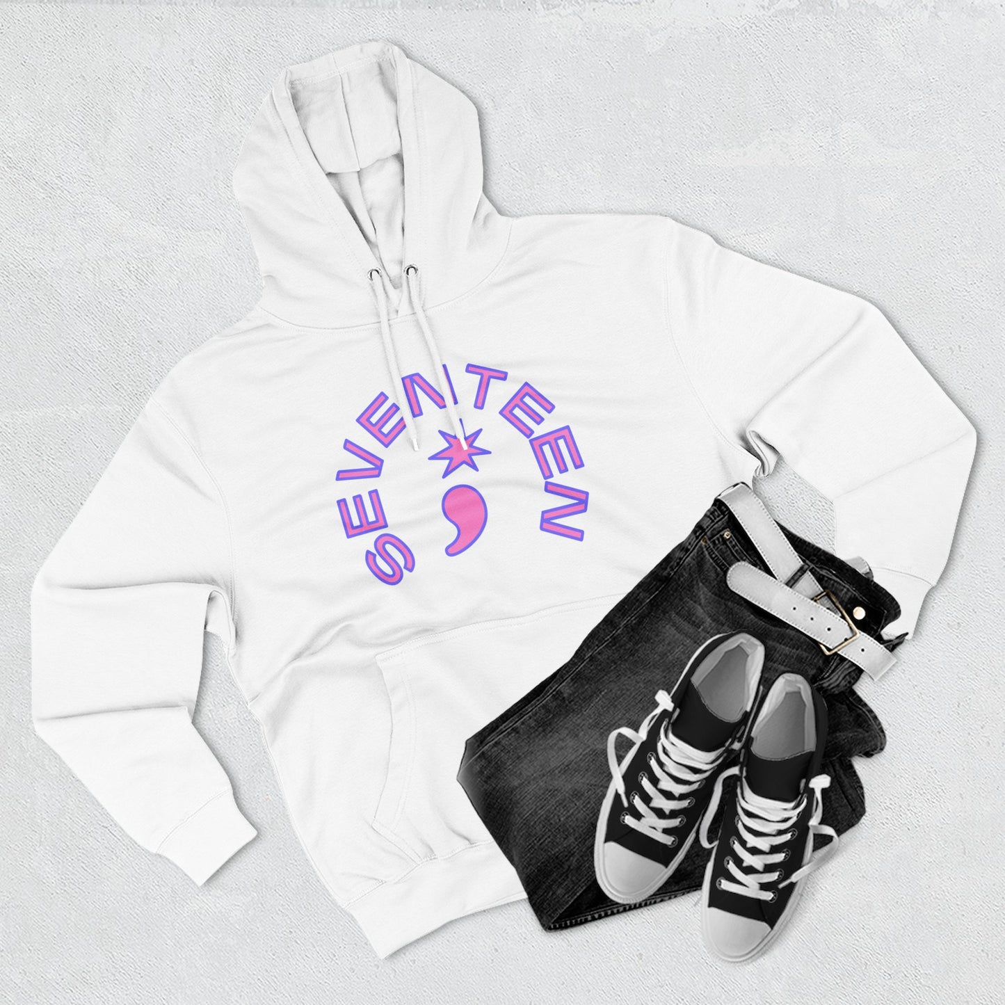 Arc Star Seventeen Three-Panel Fleece Hoodie - snazzymerch