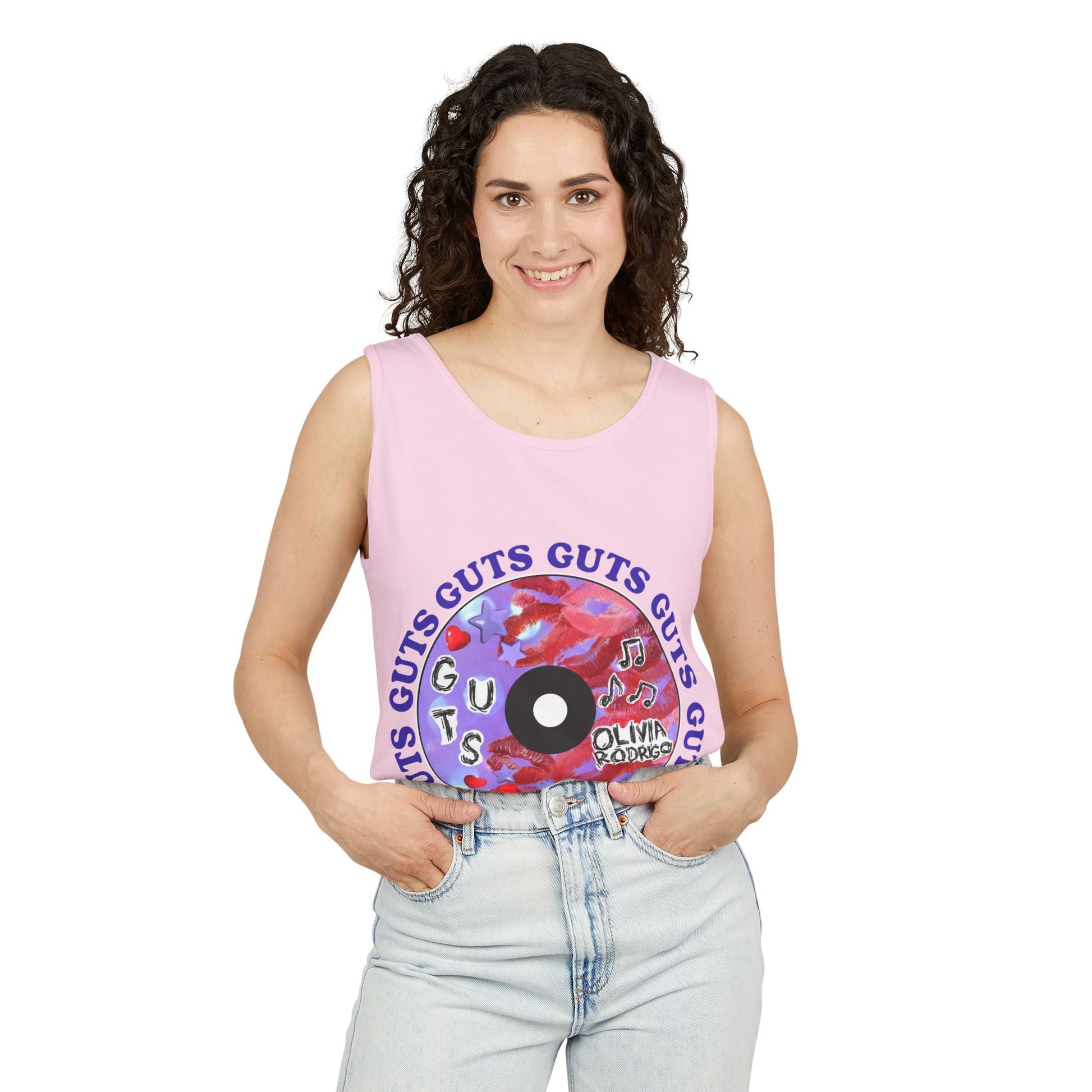 Guts Album Art CD-Dyed Tank Top Printify