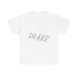 Dra-ke Graffiti Script Heavy Cotton Tee Printify