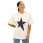 Retro Groove Script Unisex Oversized Boxy tee Printify
