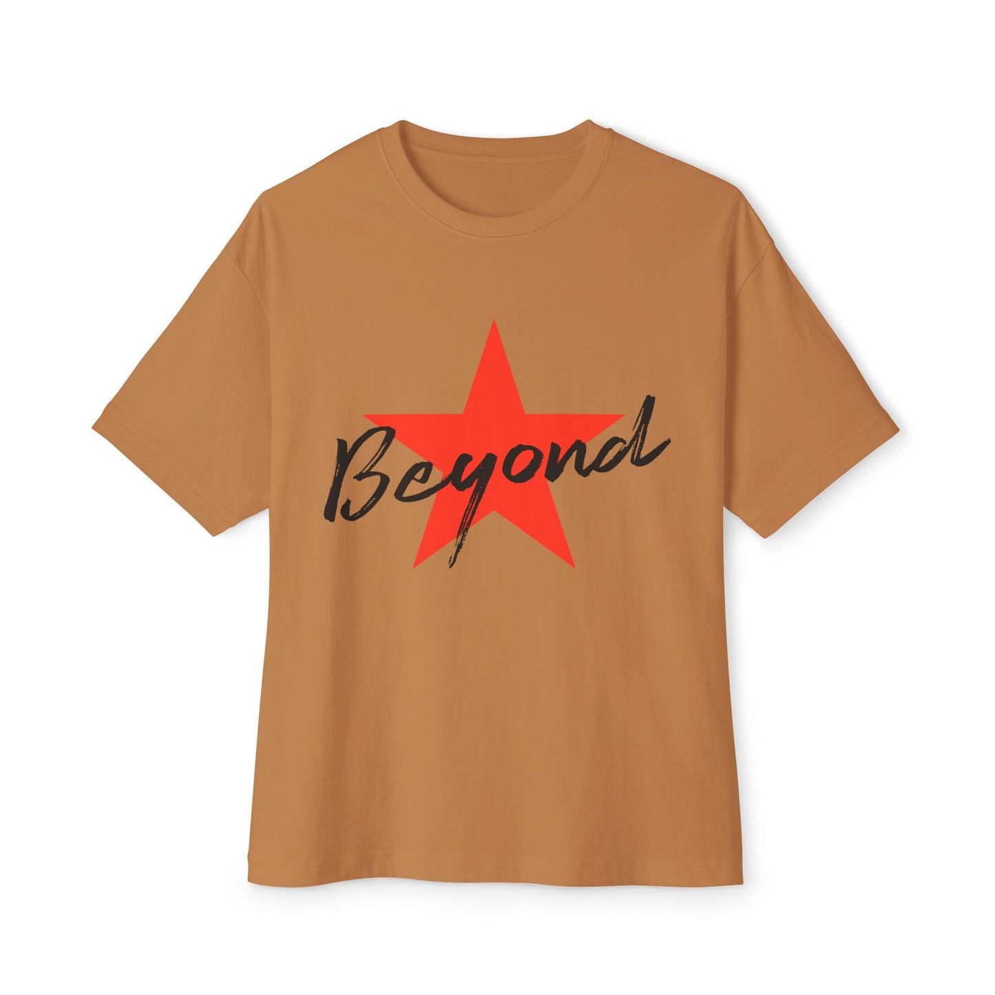 Red Star “Beyond” Unisex Oversized Boxy Tee - snazzymerch