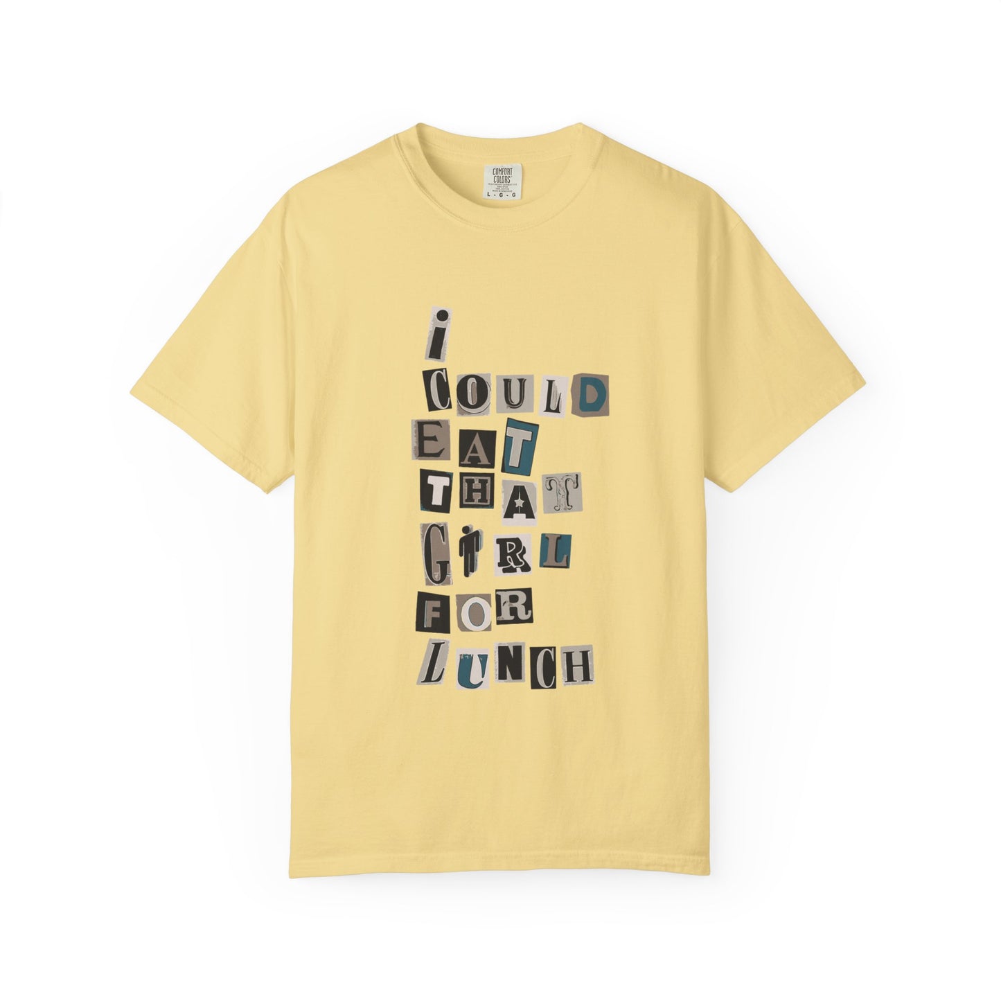 Billie Eilish Inspired Dyed T-shirt – Mixed Message Collage Edition Printify
