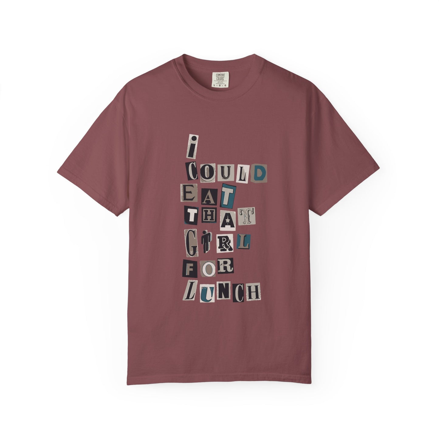 Billie Eilish Inspired Dyed T-shirt – Mixed Message Collage Edition Printify