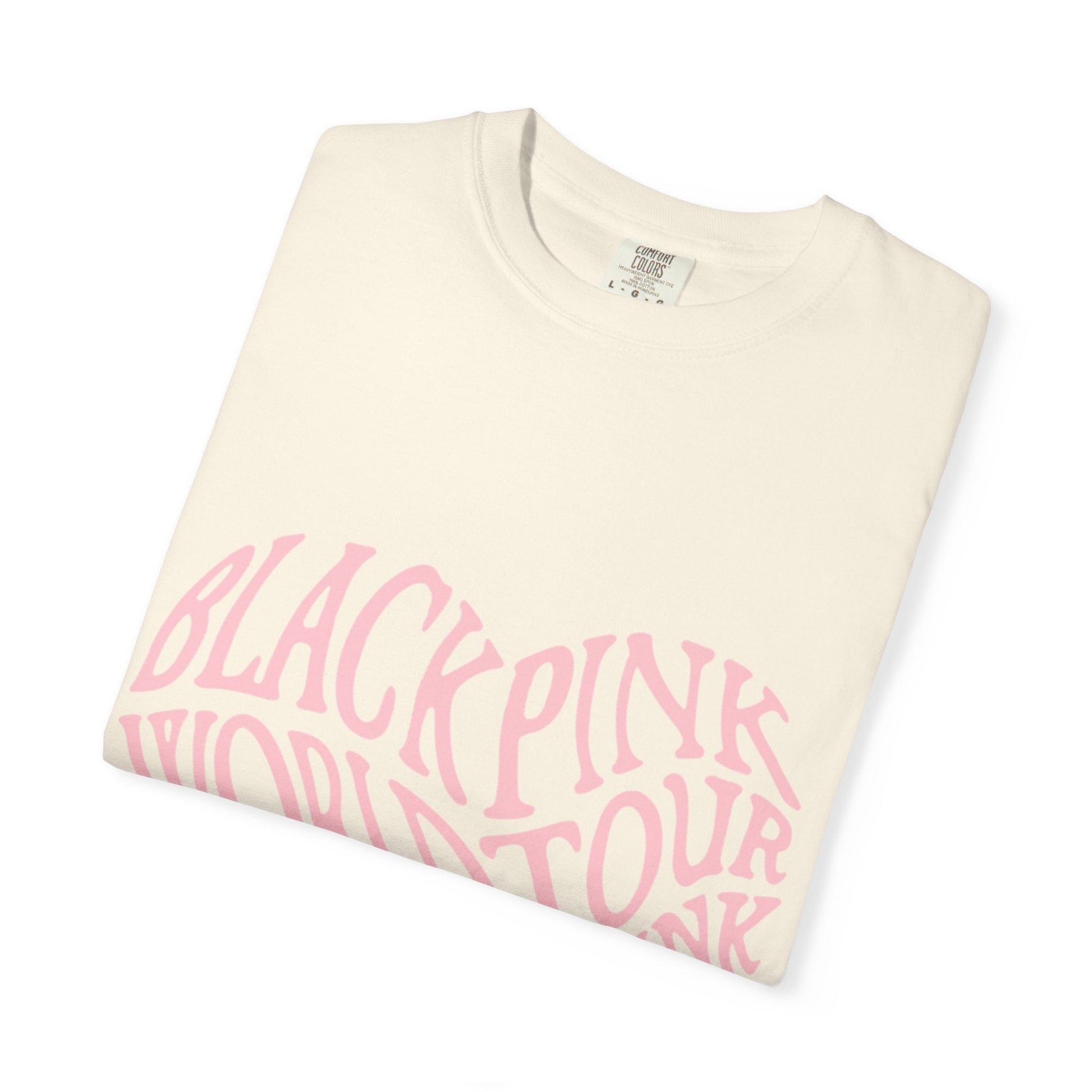 Born Pink Heart Typography – Dyed T-shirt Printify