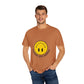 Yellow Smiley Unisex Garment-Dyed T-shirt - snazzymerch