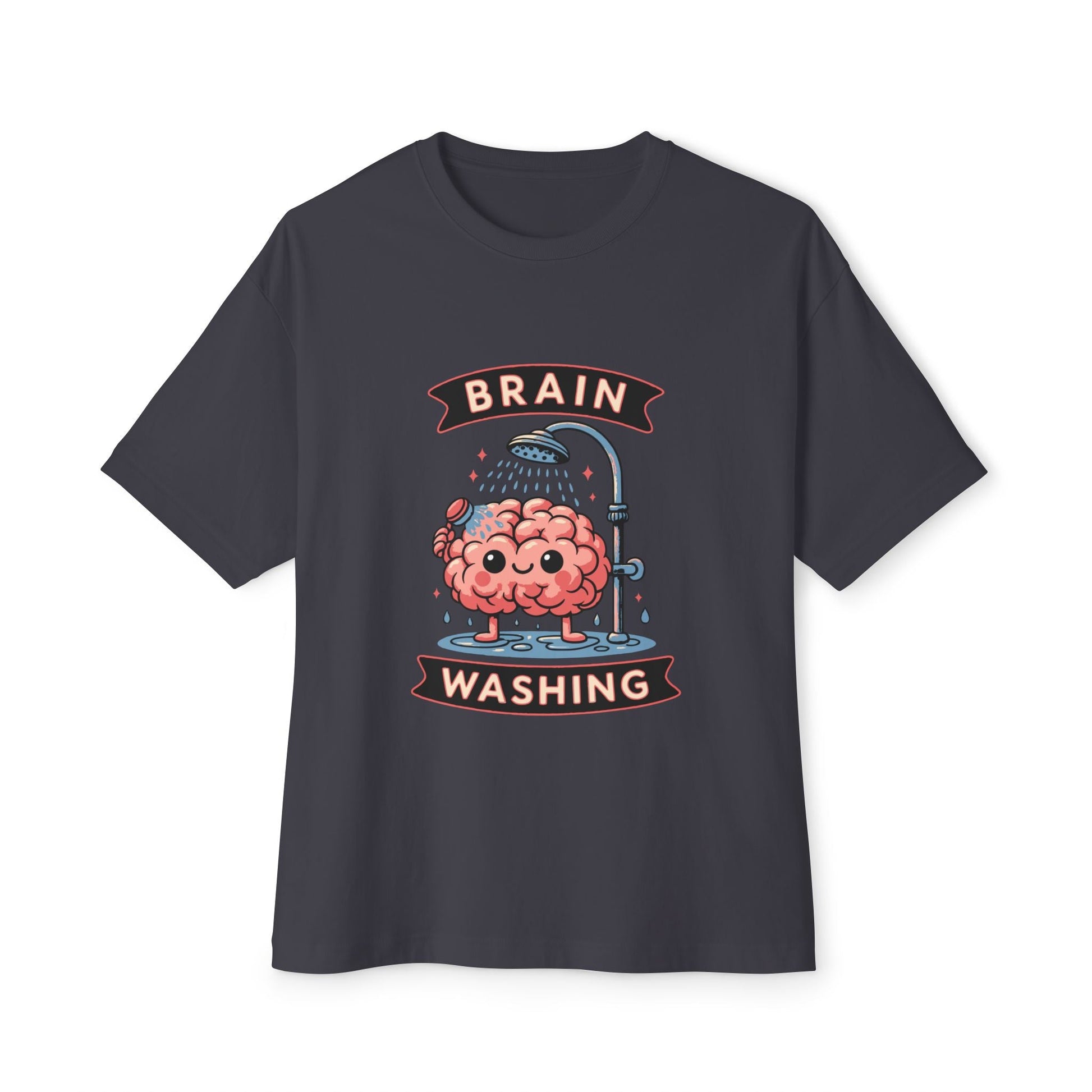 Oversized boxy Tee – Snazzy Brain washing Edition Printify