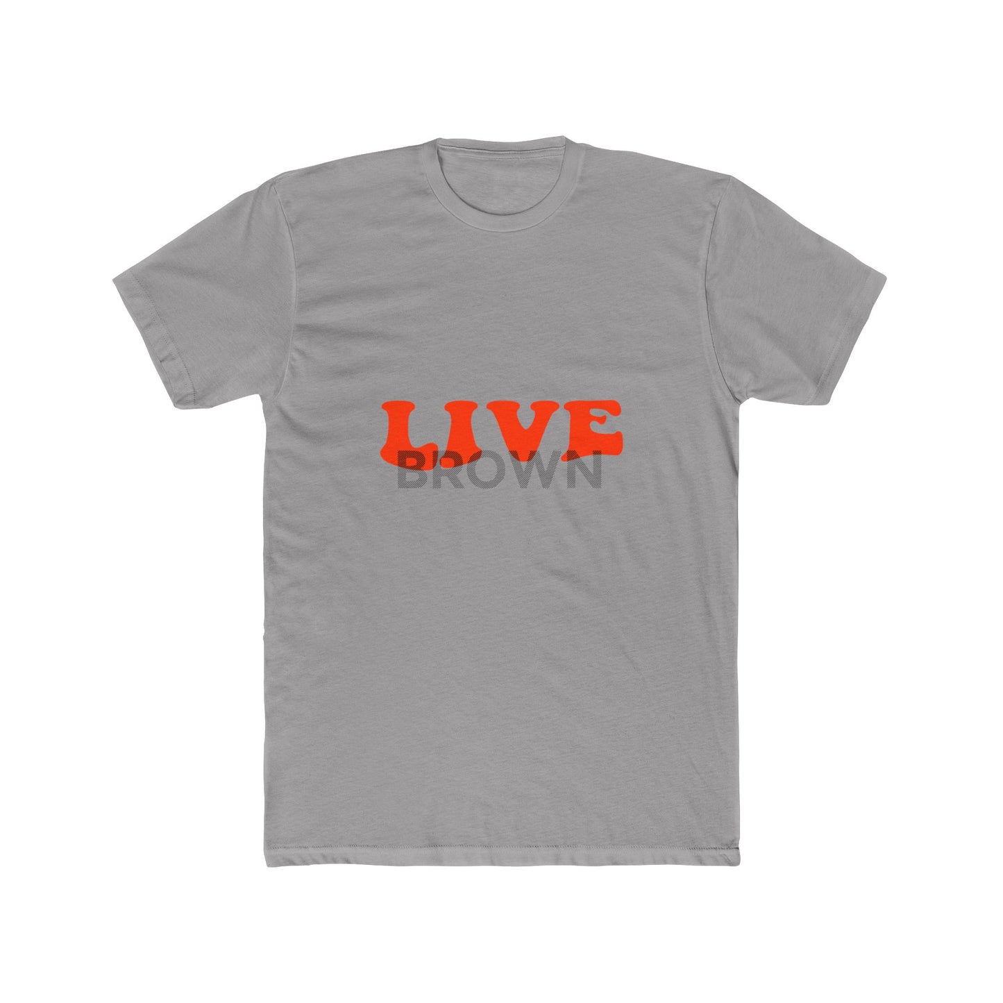 Retro Live Lettering Print Unisex Cotton Tee - snazzymerch