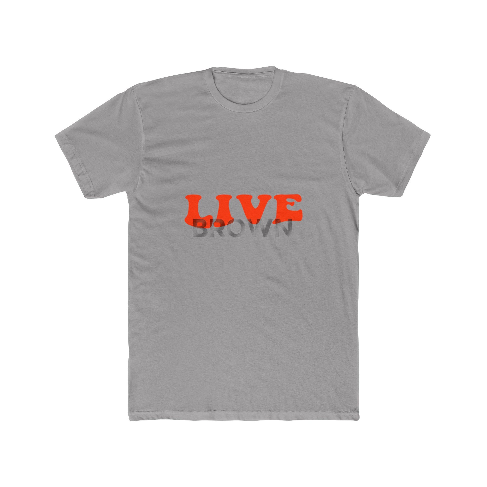 Retro Live Lettering Print Unisex Cotton Tee - snazzymerch