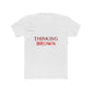 Thinking Bold Text Unisex Cotton Tee - snazzymerch