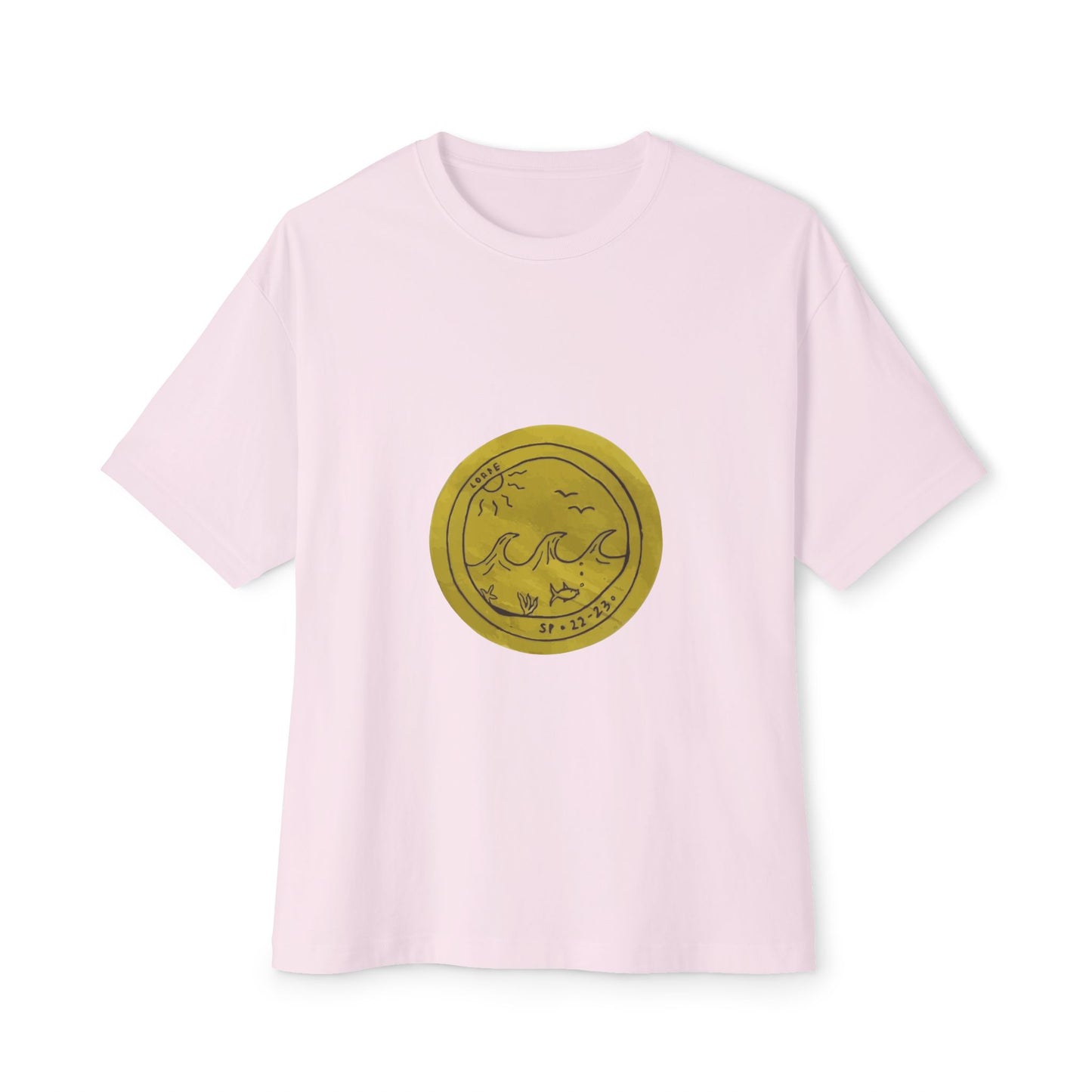 Ocean Wave Unisex Oversized Boxy Tee - snazzymerch