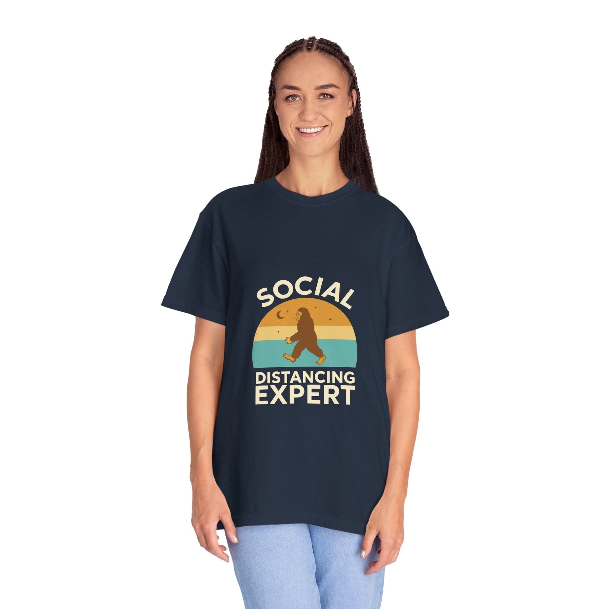 Dyed T-shirt – Snazzy Social Distance Edition Printify
