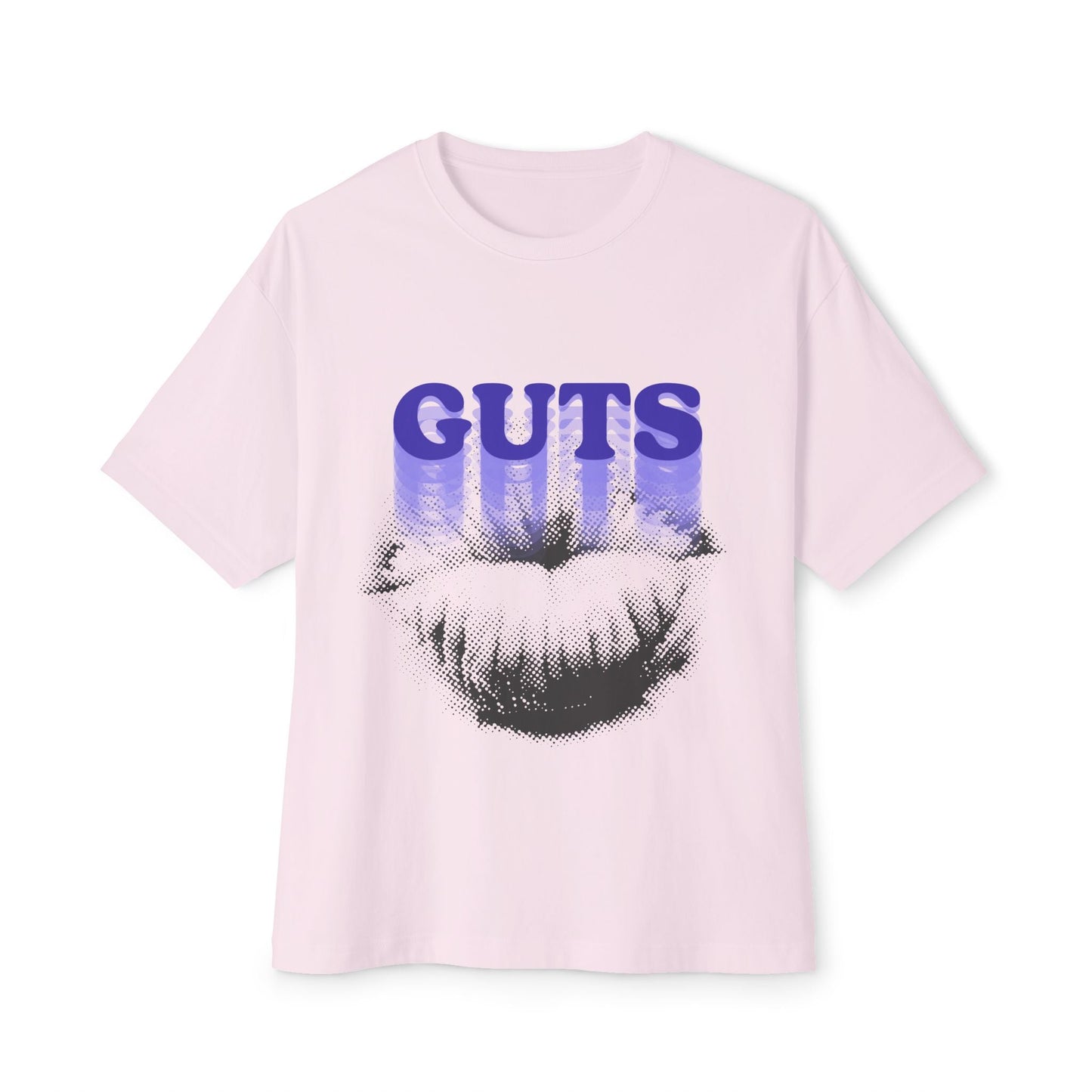 Guts Drip Effect Halftone-Oversized Tee Printify