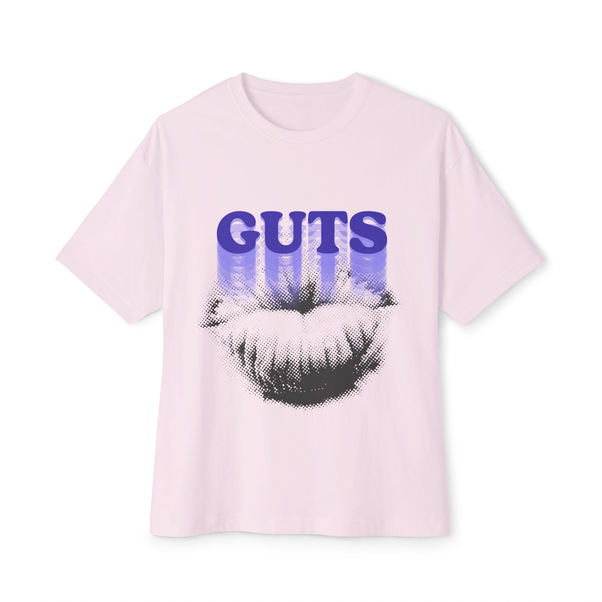 Guts Drip Effect Halftone-Oversized Tee Printify