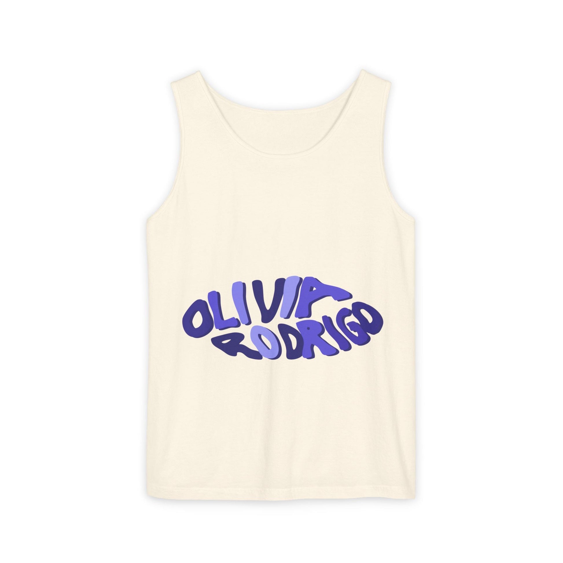 Olivia Rodrigo Wavy Text-Dyed Tank Top Printify