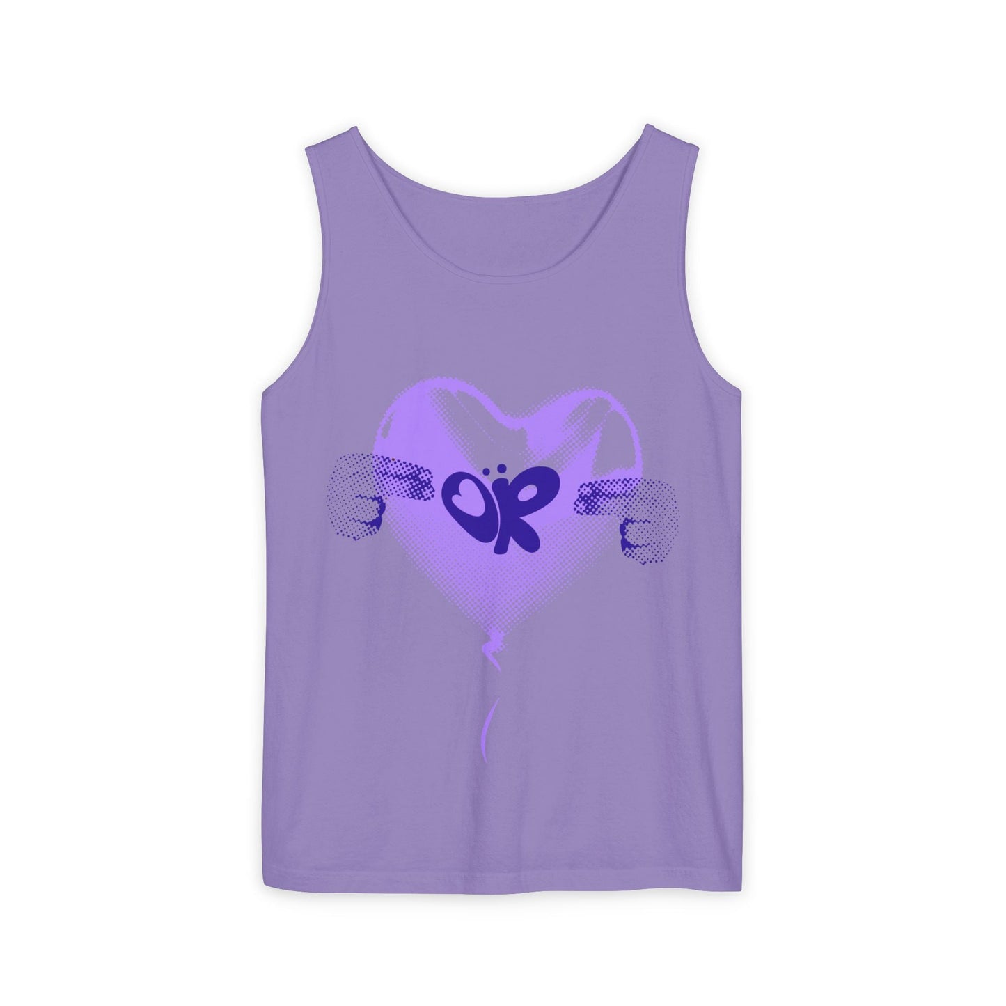 Heart Balloon OR Pop Art-Dyed Tank Top Printify