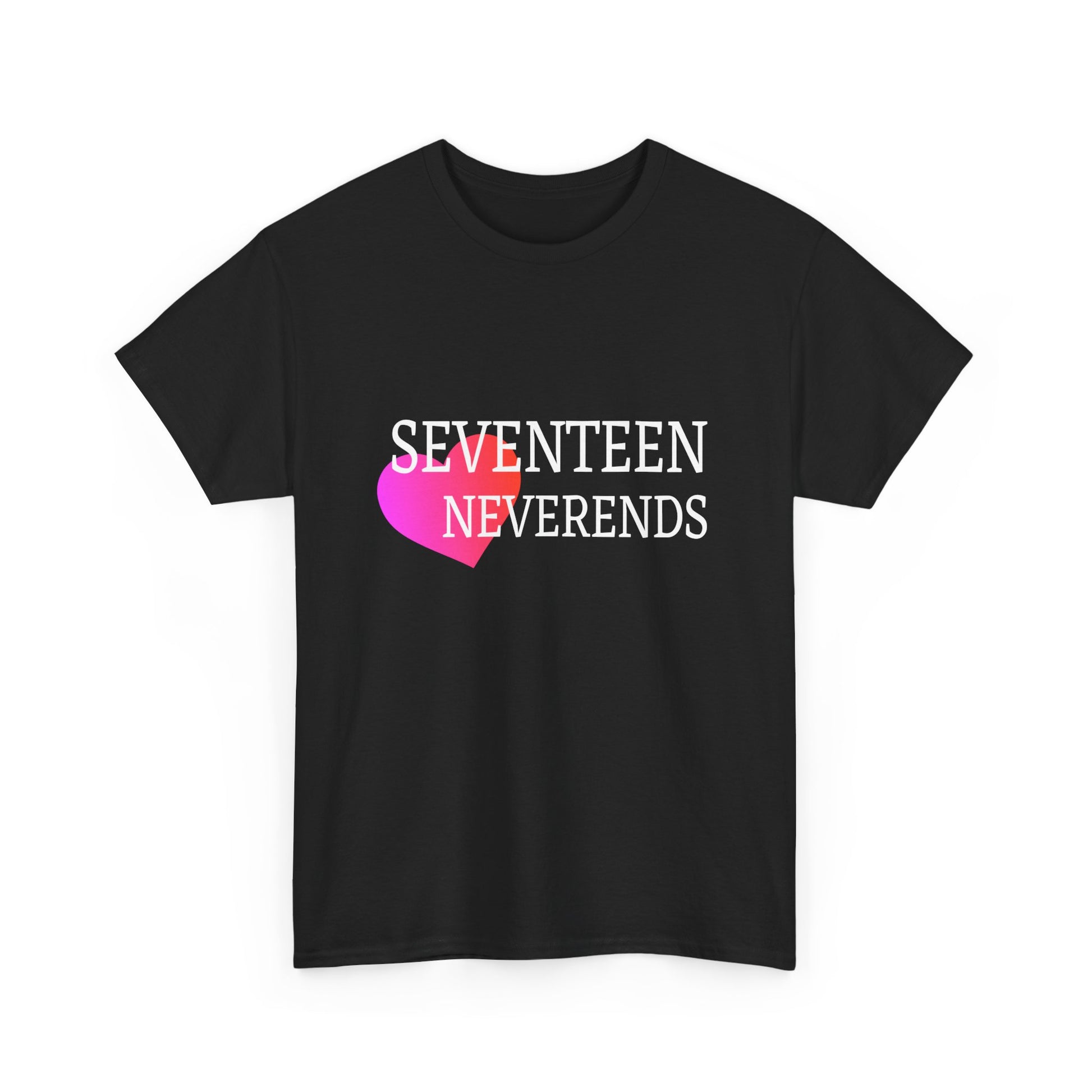 Never Ends Heart Unisex Heavy Cotton Tee - snazzymerch