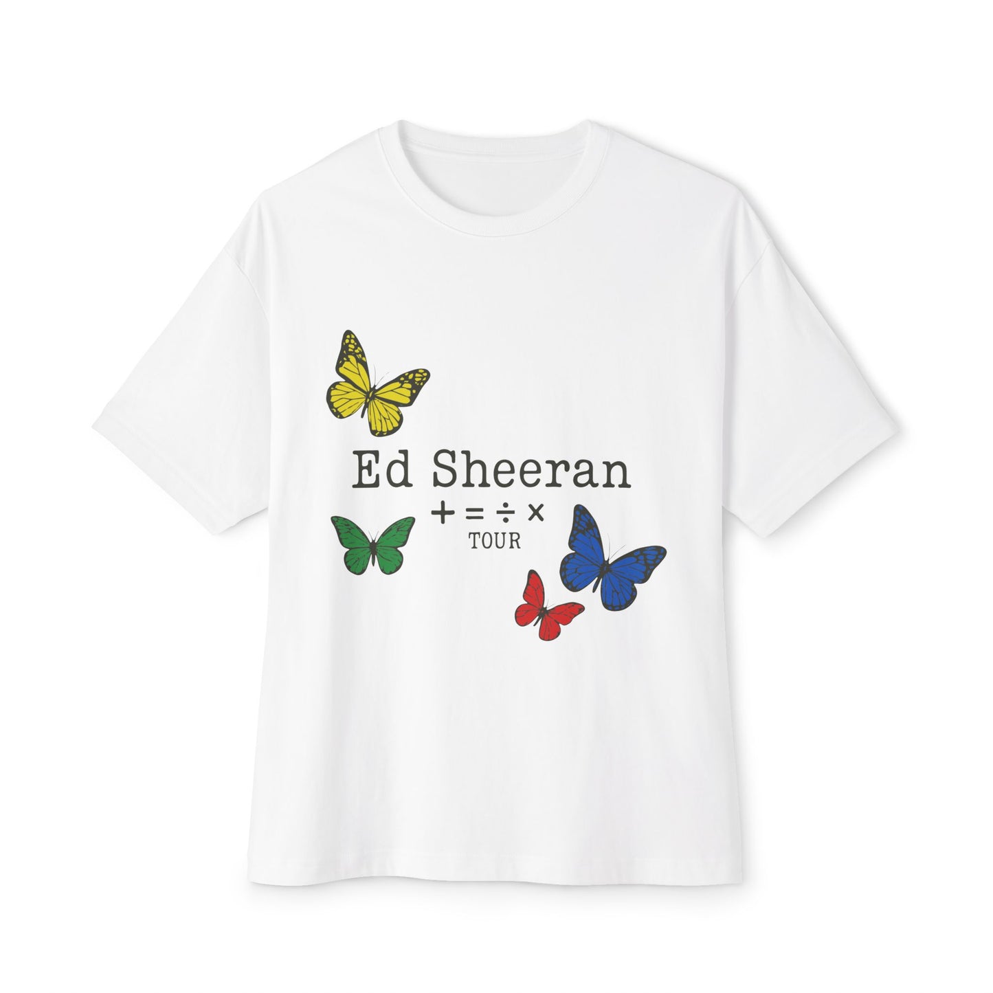 Ed Sheeran Butterfly Boxy Tee | Oversized Fit