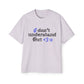 I <3 U Blue Type Men's Heavy Oversized Tee - snazzymerch