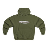 Cut-Out Text Men's NUBLEND® Hooded Sweatshirt - snazzymerch