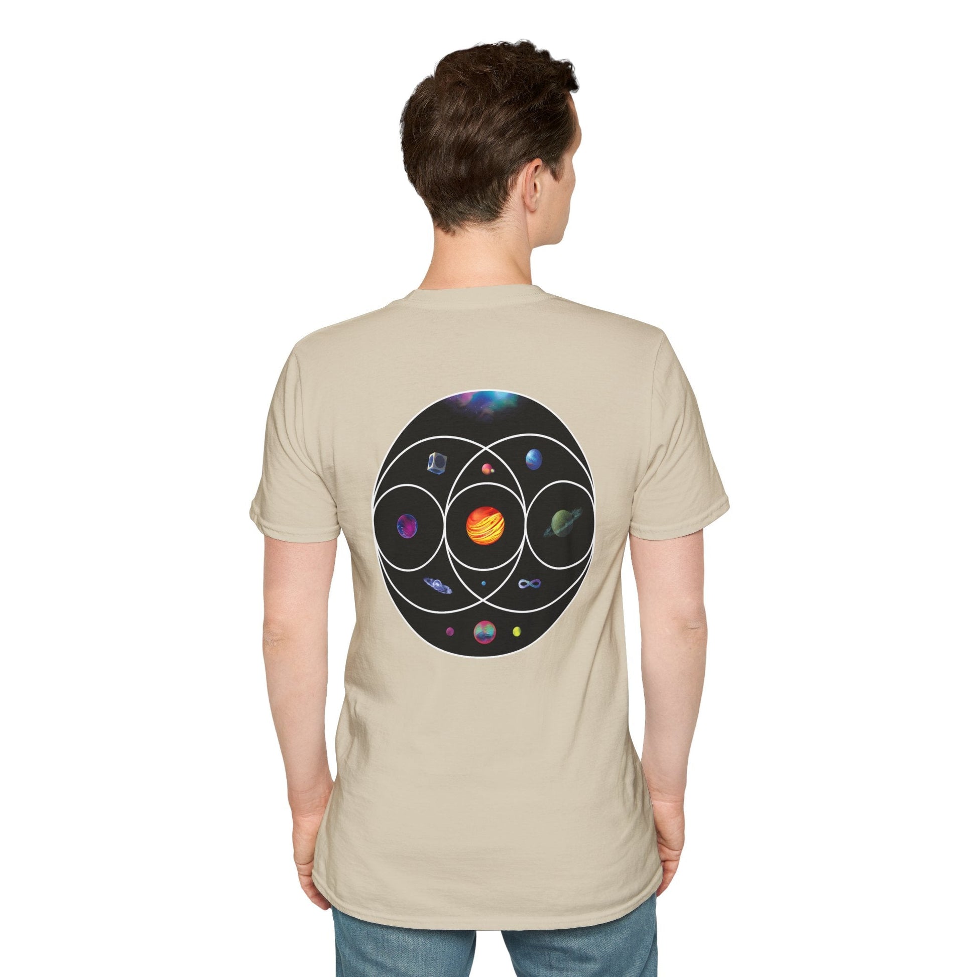 Unisex Softstyle T-Shirt Inspired by Coldplay’s Illustration Concept_B Printify